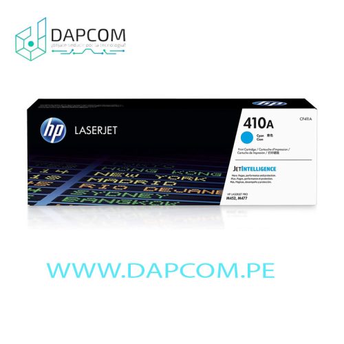 TONER HP 410A CF411A CYAN LASERJET M452/M477 2,300 PAG