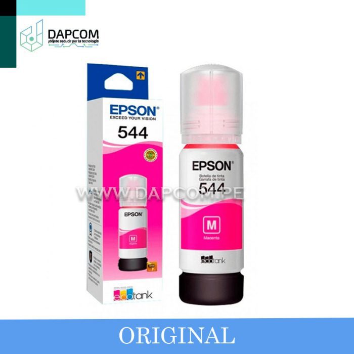 Botella de tinta EPSON T544320-AL, color Magenta