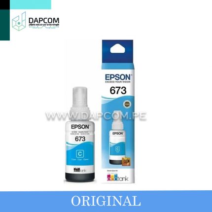 Botella de tinta EPSON 673 (T673220-AL) Cyan 1,500pg.