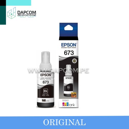 Botella de tinta EPSON 673 (T673120), Negro 1,500pg.