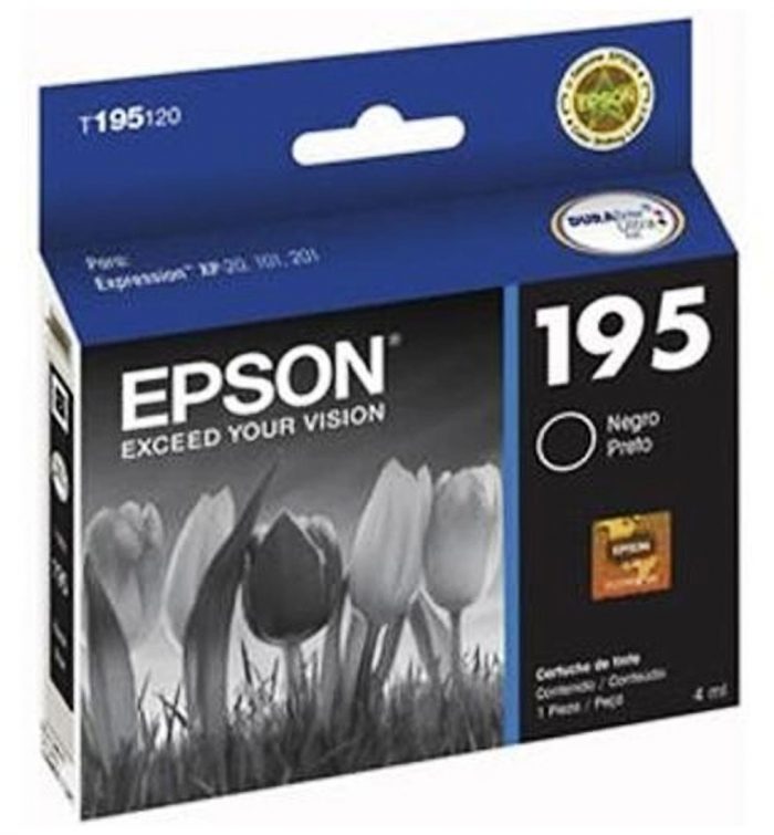 Tinta Epson 195 (T195120-AL) Black - Xpression Xp-101/Xp-201
