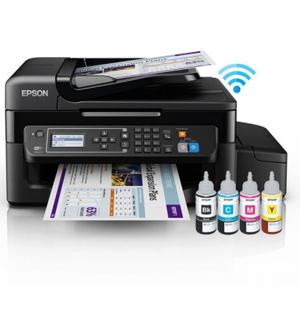 Multifuncional de tinta continua Epson L575, imprime/escanea/copia/Fax, USB/LAN/WiFi.