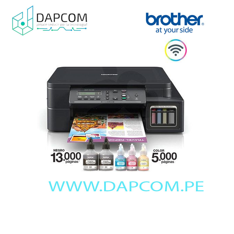 Impresora Brother DCP-T510W Wifi Multifunfuncional Tinta Continua