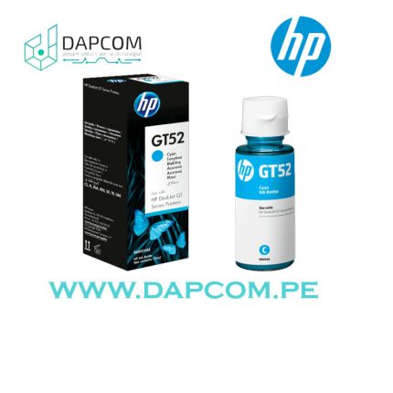 Botella de Tinta HP GT52 Cian original