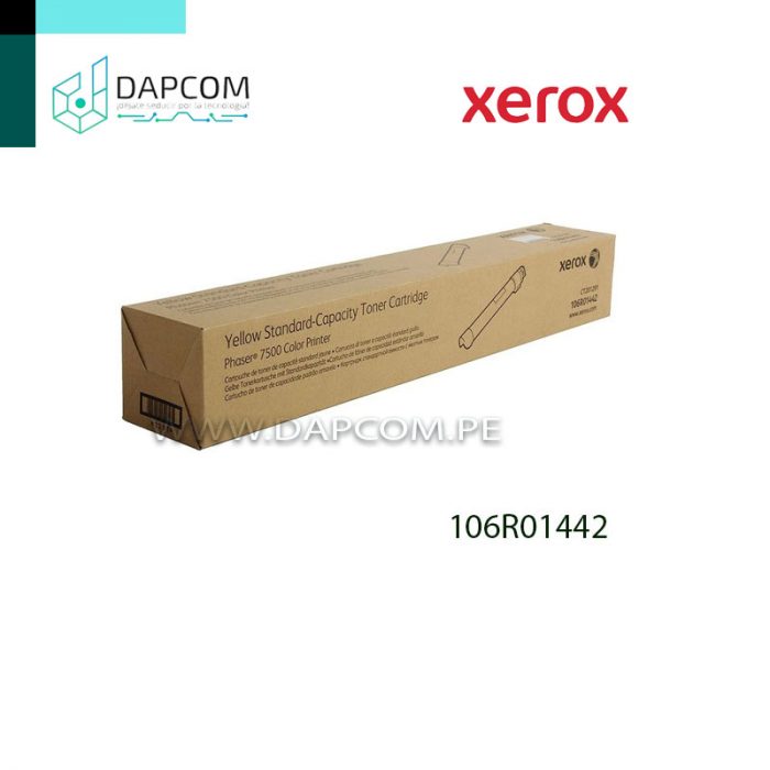 TONER XEROX 106R01442 YELLOW PARA PHASER 7500 STANDARD