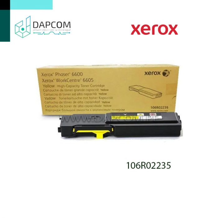 TONER XEROX 106R02235 YELLOW ALTA CAPAC. (PH 6600)