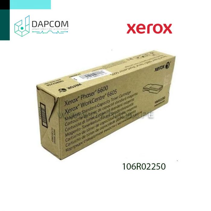 TONER XEROX 106R02250 MAGENTA 2000 P PH 6600 WC 6605