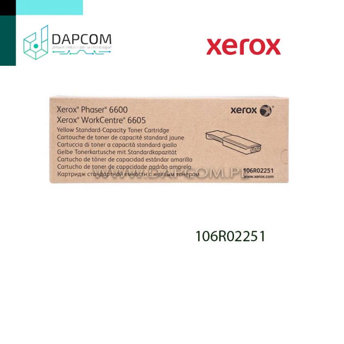 TONER XEROX 106R02251 YELLOW (PH 6600/WC 6605) 2.0 KPG