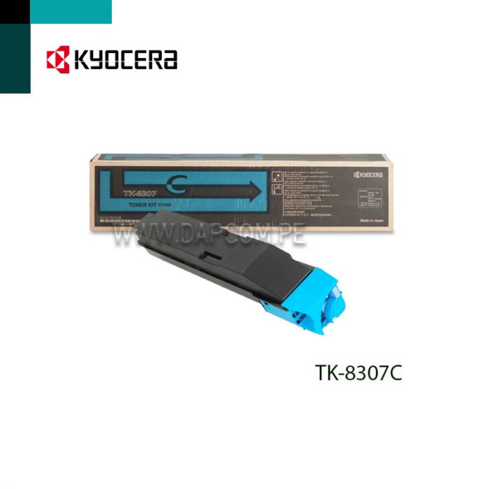 TONER KYOCERA TK-8307C CYAN TASKALFA (3050CI) 15KPG