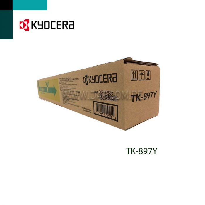 TONER KYOCERA TK-897Y TASKALFA 205C YELLOW 6K