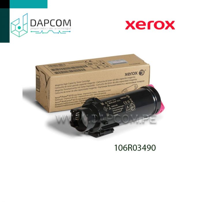 TONER XEROX 106R03490 MAGENTA METERED 6510 / 6515