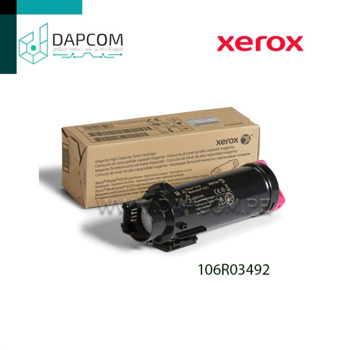 TONER XEROX 106R03492 BLACK METERED 6510 / 6515