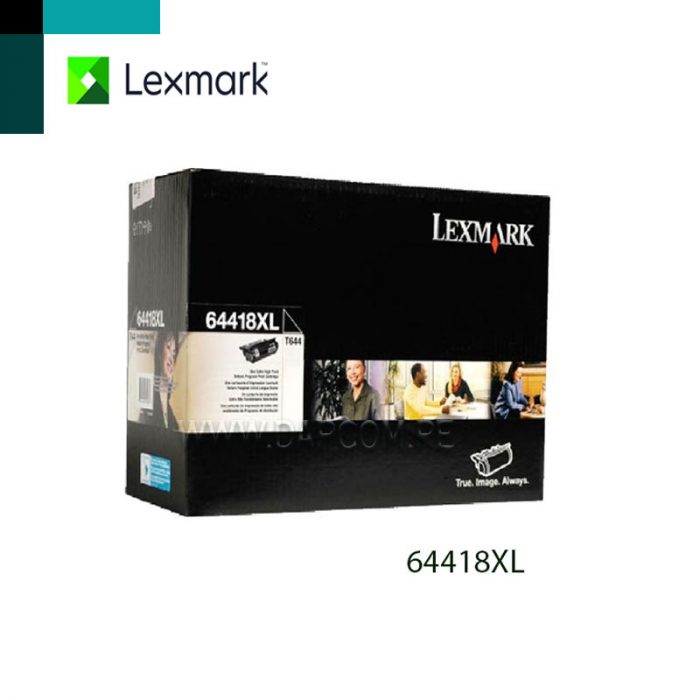 TONER LEXMARK 64418XL T644 BLACK (32K)