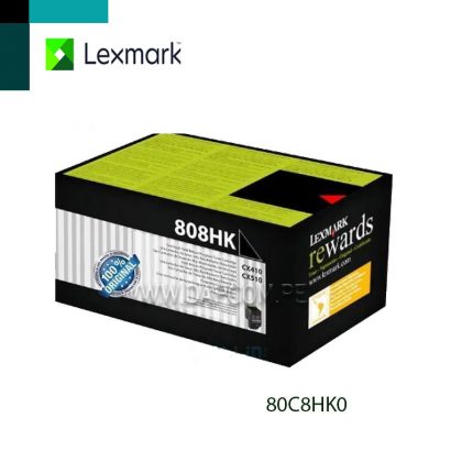 TONER LEXMARK 80C8HK0 CX510de / CX410de / CX410e / CX510dhe / CX510dthe / CX410dte BLACK
