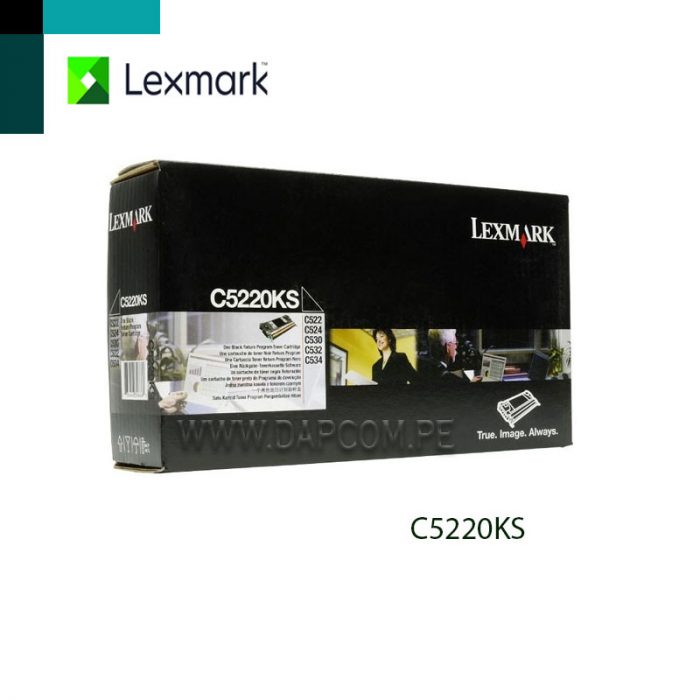TONER LEXMARK C5220KS C522, C524, C53x BLACK (4K)