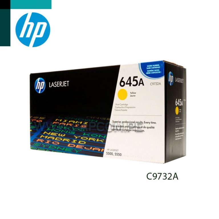 Tóner Hp C9732A 645A Laserjet 5500 Yellow 12K - Dapcom