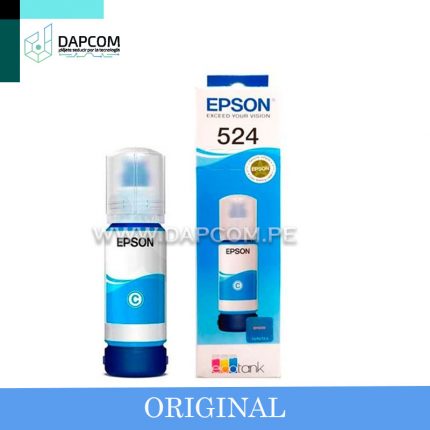 Botella de Tinta Epson T524220 Cian L6580/ L15150/ L15160