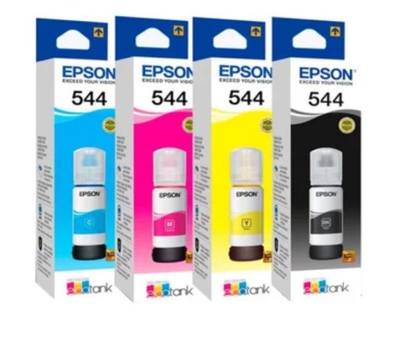 Combo Tinta Epson T544 Color 4 Colores, L1110, L3110, L3150, L5190 - Dapcom