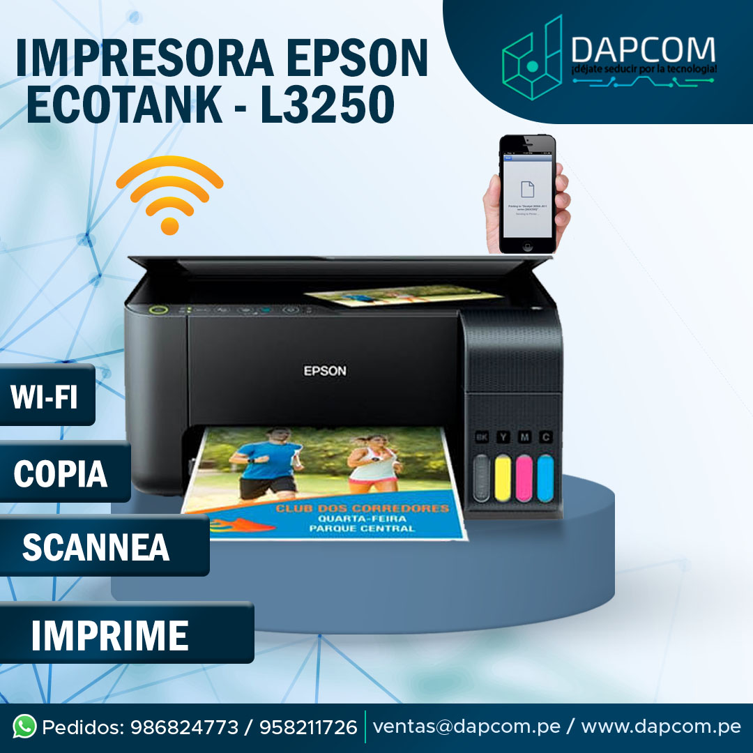 Impresora Multifuncional Epson L3250 Ecotank USB WIFI EPSON