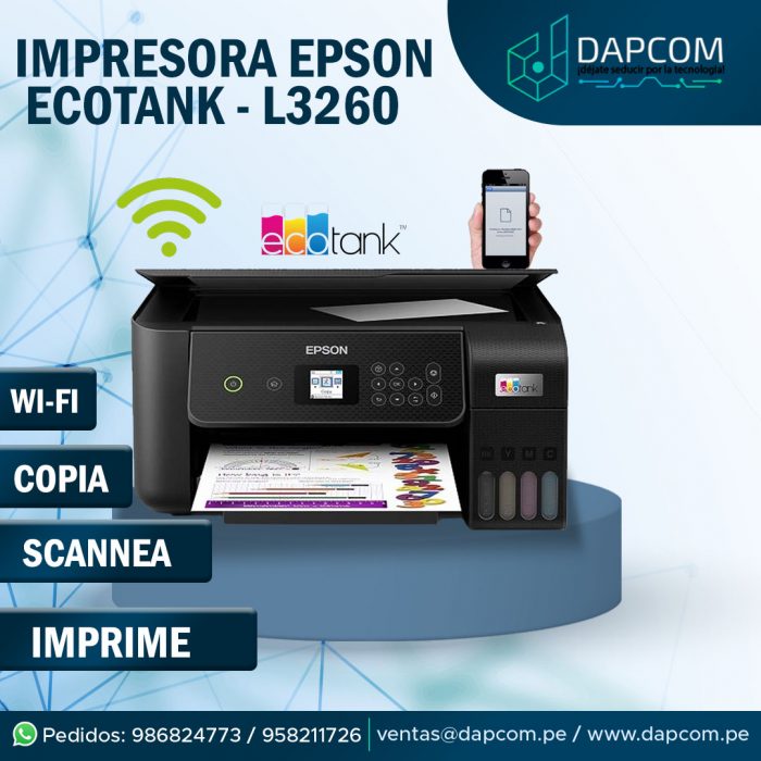 Impresora Multifuncional Epson L3260 Wifi