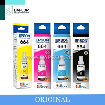 Kit de tinta Epson T664 4 en 1 Original
