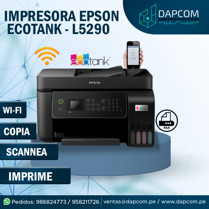 Impresora Multifuncional Inalámbrica EcoTank L5290 Epson