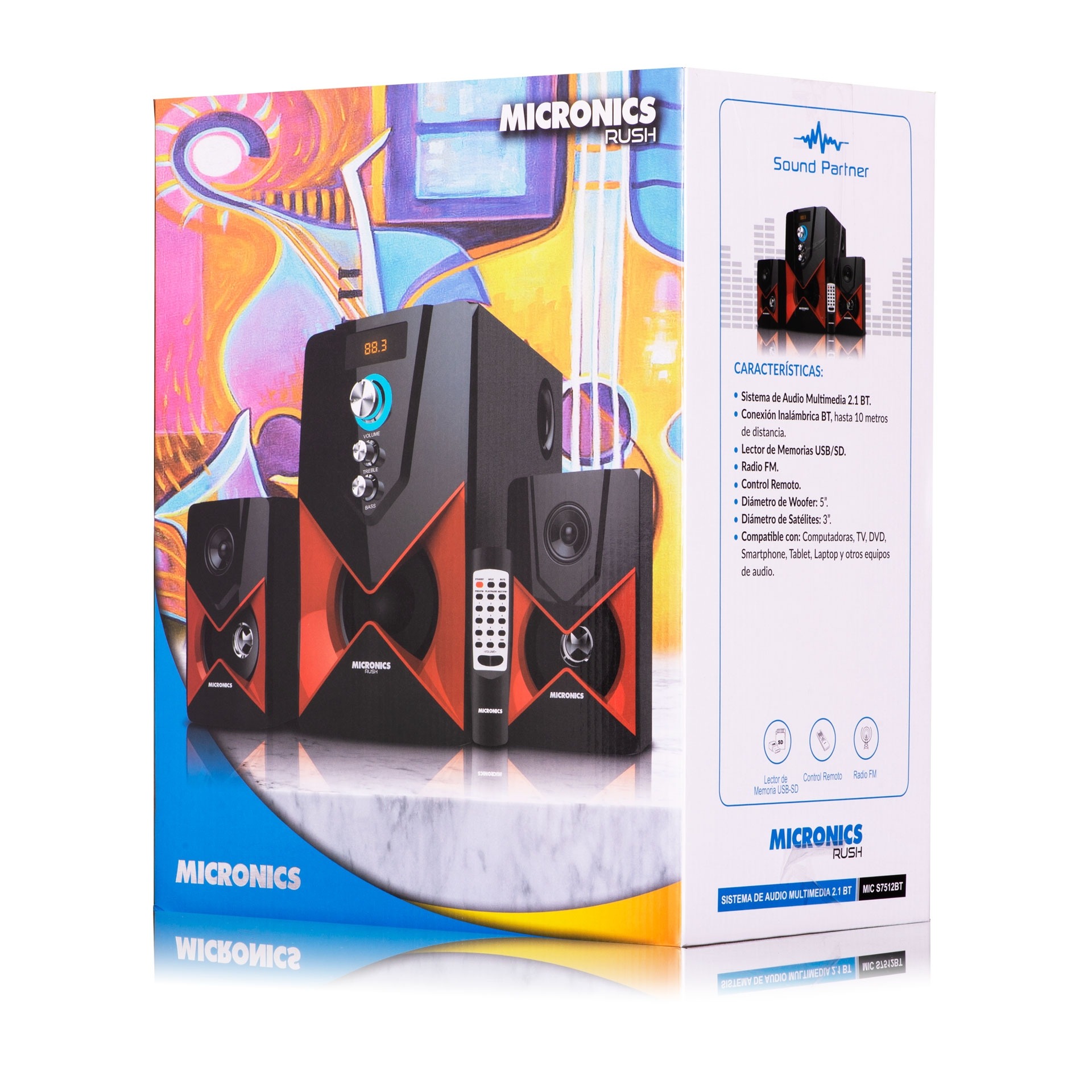 RADIO BLUETOOTH AUX MICRONICS MICS7512BT 2 13490 impulso informatico