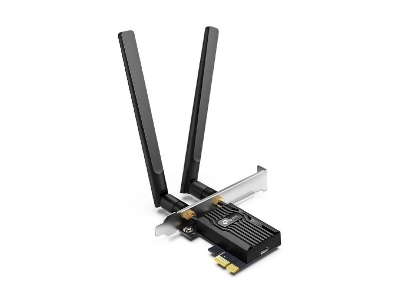 Adaptador TP-Link AX3000 Archer TX55E black ADAPTADOR TP LINK AX3000 ARCHER TX55E PCI E WIFI 6 BLUETOOTH 5 2 2
