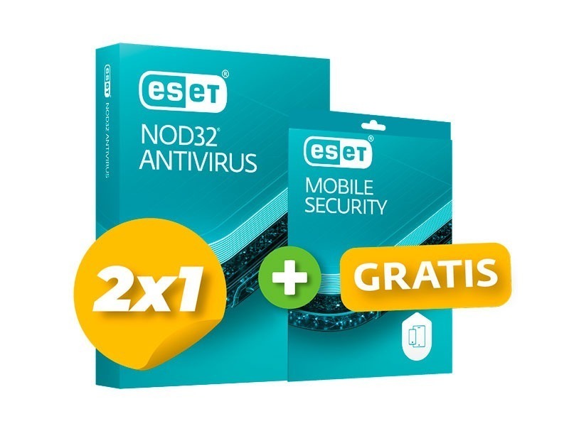 Antivirus ESET NOD 32 BTS 2 x 1 OFERTA ANTIVIRUS ESET NOD 32 2x1 2025