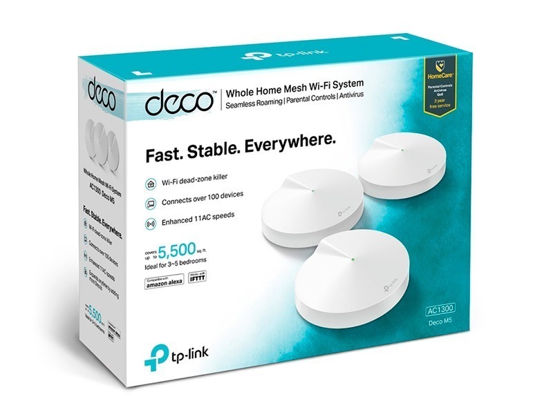 Mesh Tp-link Deco M5-3 AC1300 3-Pack _2 MESH TP LINK DECO M5 3 AC1300 3 PACK 1
