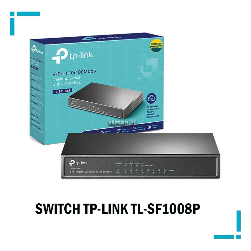 SWITCH TP-LINK TL-SF1008P SWITCH TP LINK TL SF1008P
