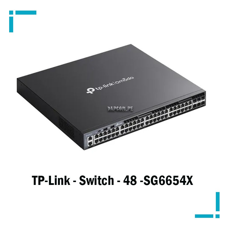 TP-Link - Switch - 48 -SG6654X TP Link Switch 48 SG6654X