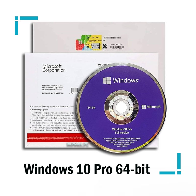 Windows 10 Pro 64-bit 1 Windows 10 Pro 64 bit 1