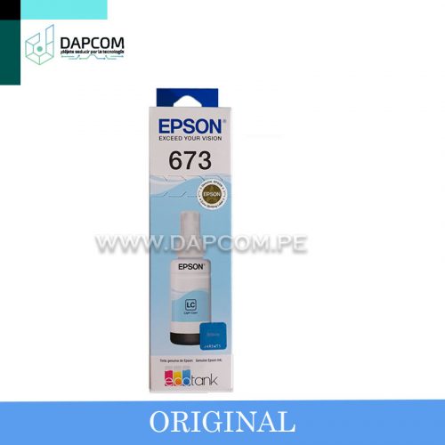 Botella de tinta EPSON 673 (T673520-AL) Cyan Light 1,500pg.